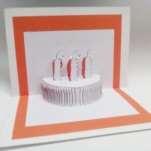 Single Layered Cake Pop-Up Card