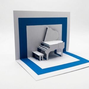 Handcrafted Piano Pop-Up Card